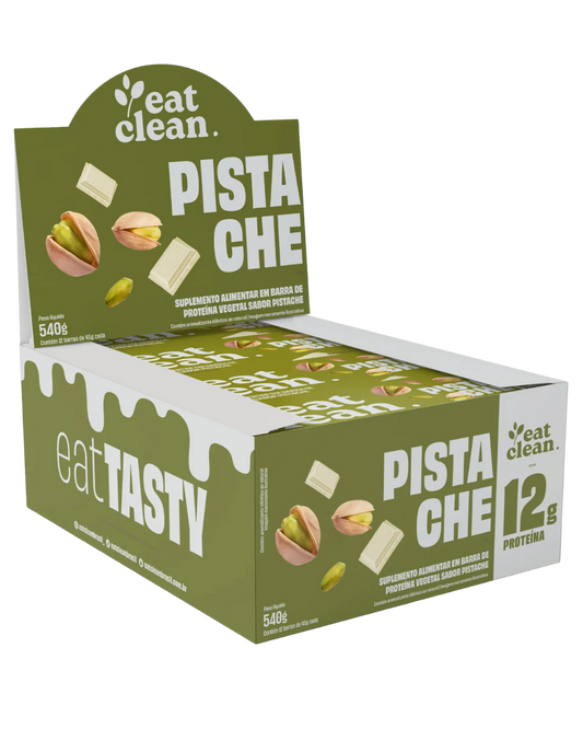 Barrinha de proteína Vegana Pistache 12un. - Eat Clean